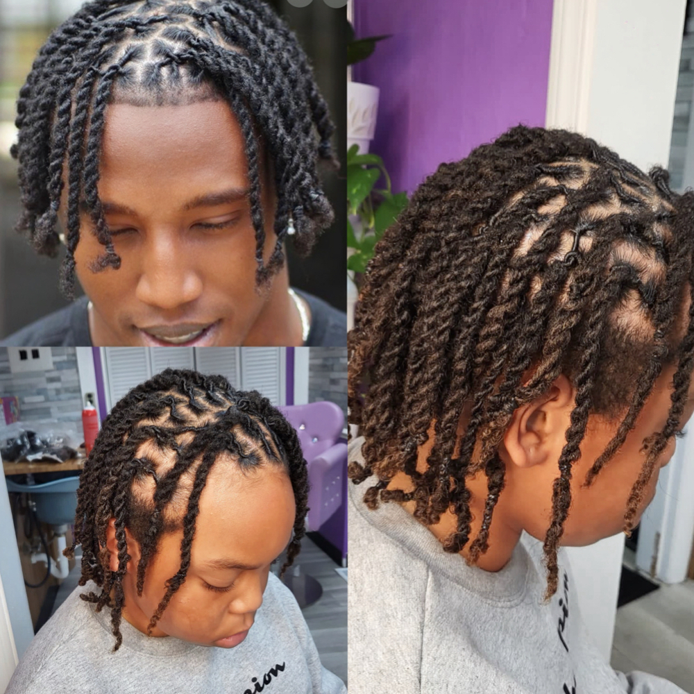 Two Strands Twist On Retwist Locs at BRAIDS N WIGS BY LYDIA LLC in Okemos, MI