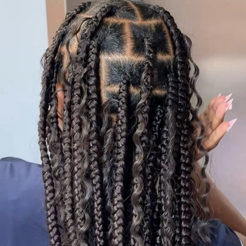 Large Boho Knotless at Glow Braid Lounge in Pearland, TX