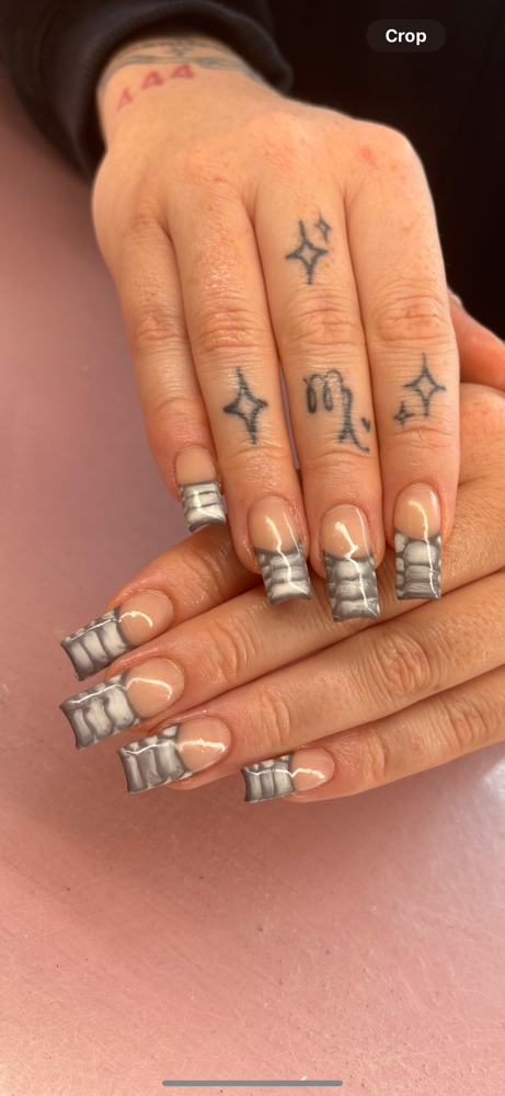 Snake Skin Nail Art