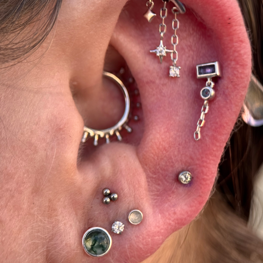 EAR CURATION INSTALL at DeAna’s Diamonds in Green cove springs, FL