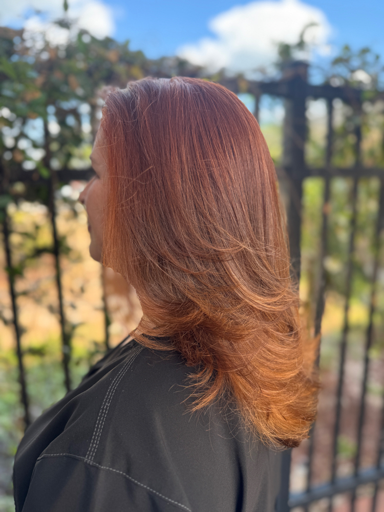 Traditional Blow Out/ No Silk Press