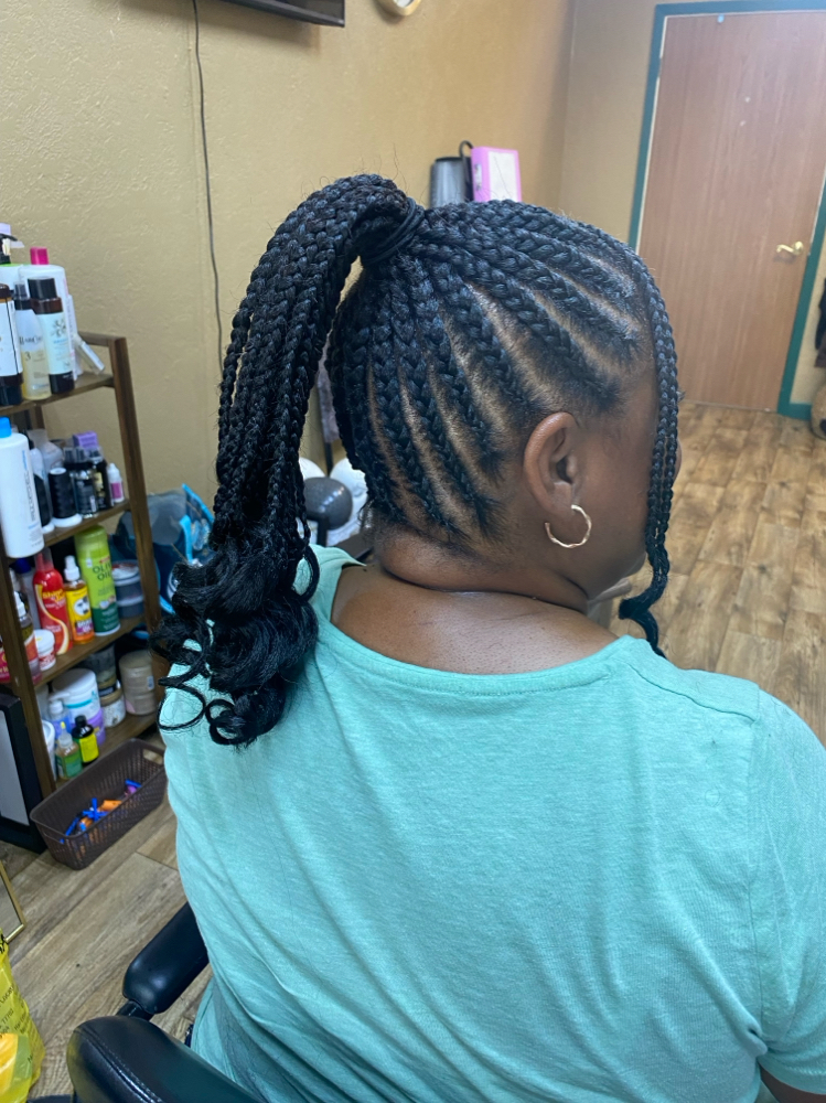Feed In Ponytail at Le Papillon Beauty Co. in Beaumont, TX