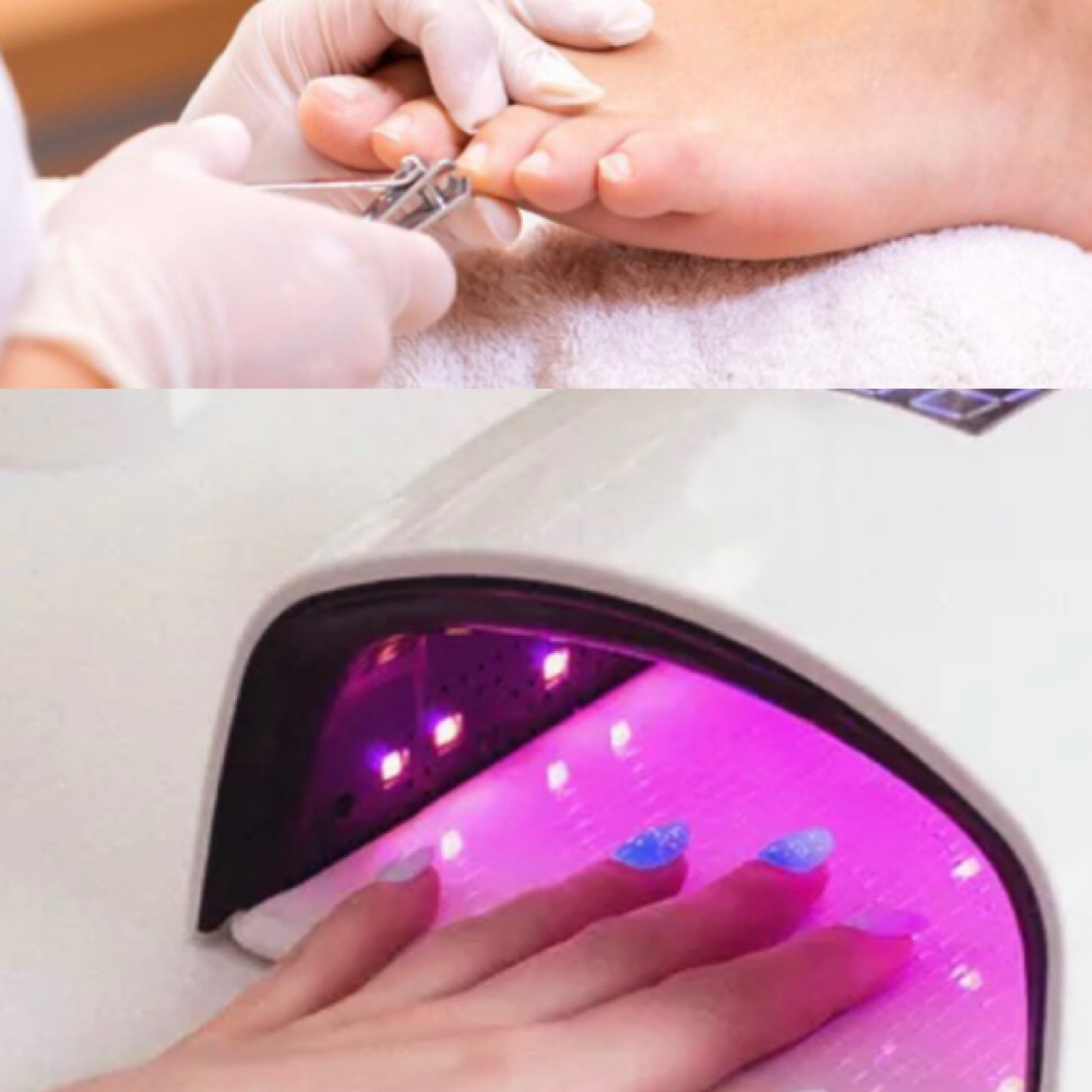 Gel manicure + Reg pedi at Claudia’s Nails & Spa in Lyndhurst, NJ