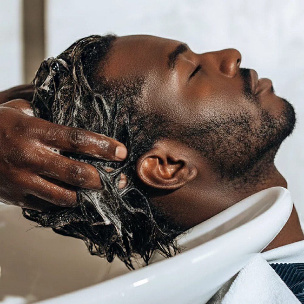 Mens Shampoo Cut at Studio Black in Champaign, IL