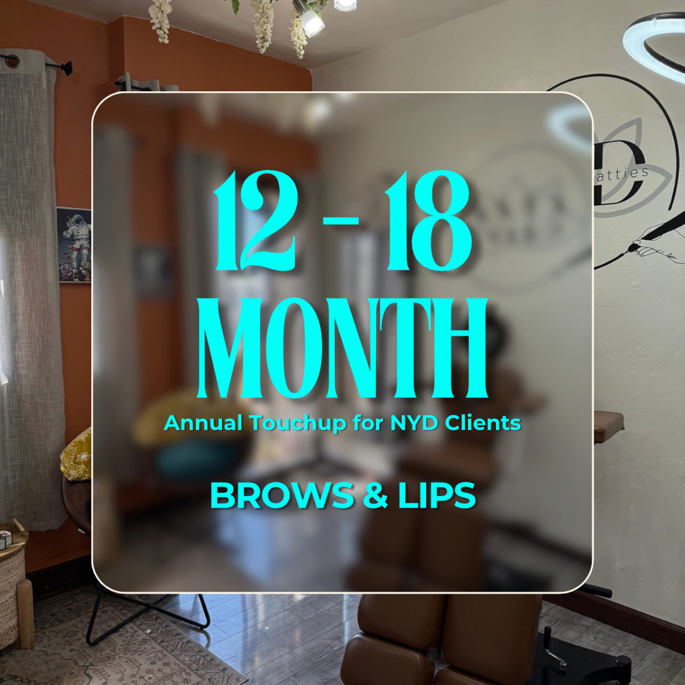 12-18 Month Touchup (Brows & Lips)