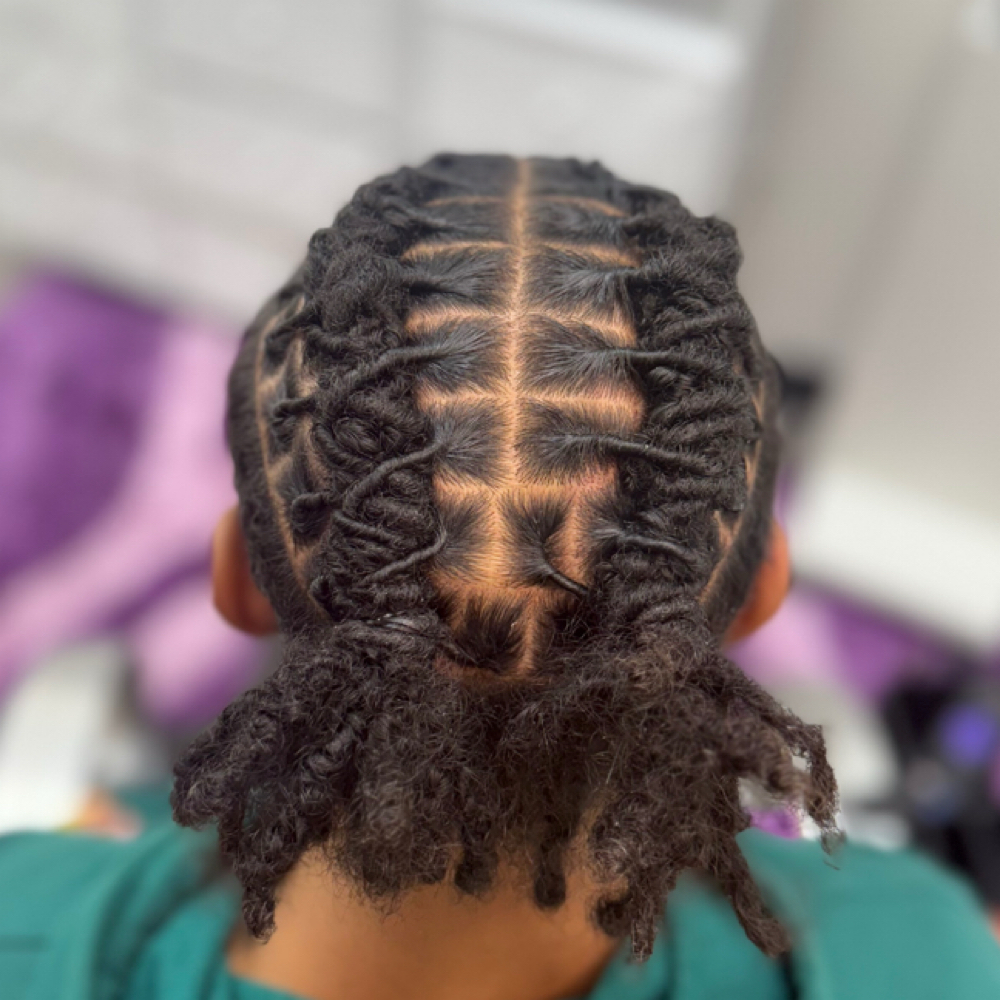 Loc Maintenance at LuLu's Loc&Braid Bar in Missouri City, TX