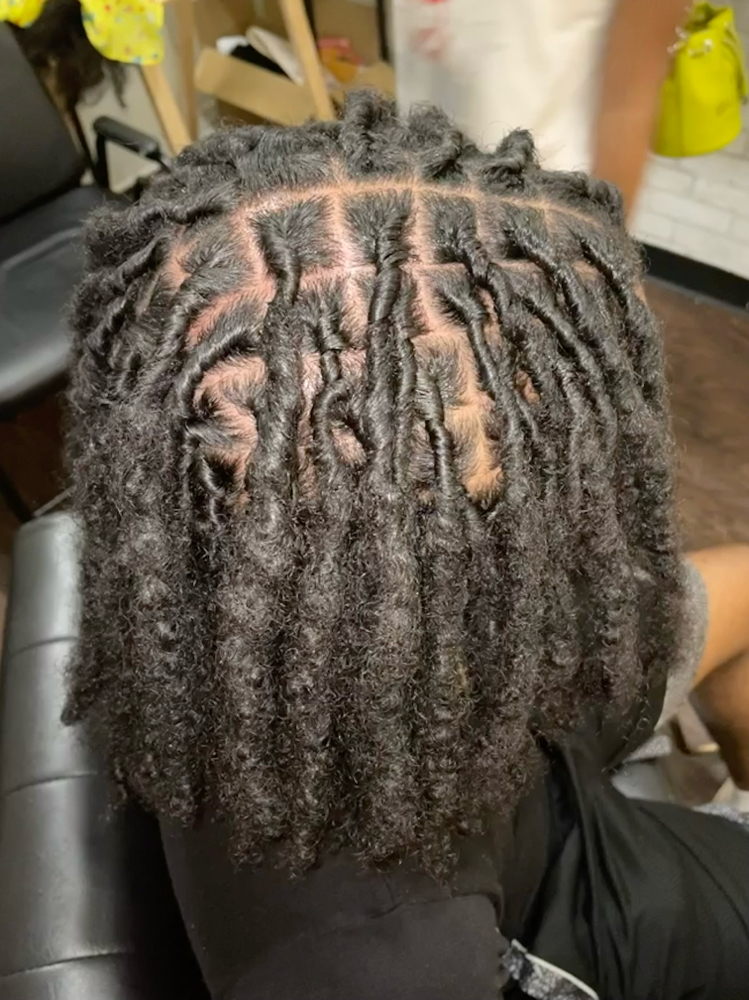 Loc Retwist (Ear to Neck)