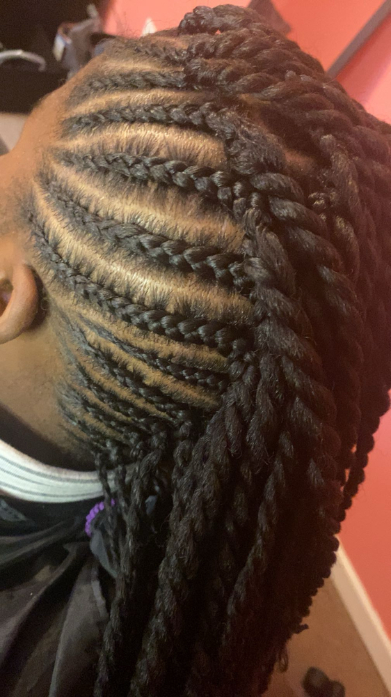 Kid Cornrows (No Hair Added)
