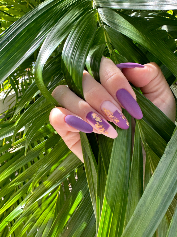 Gel Polish Manicure Long Nails