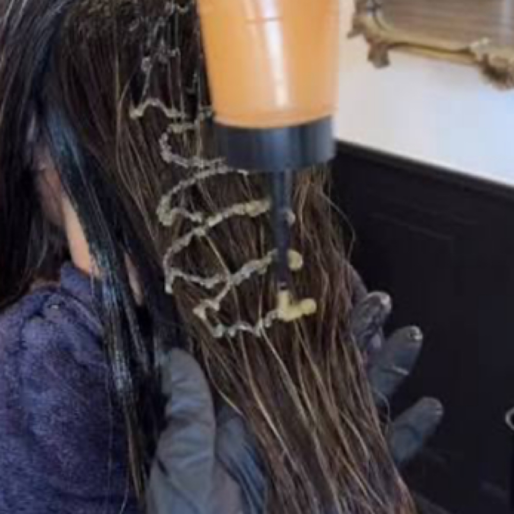 Glaze/Toner at Freeborn Hair Studio in Camden, DE