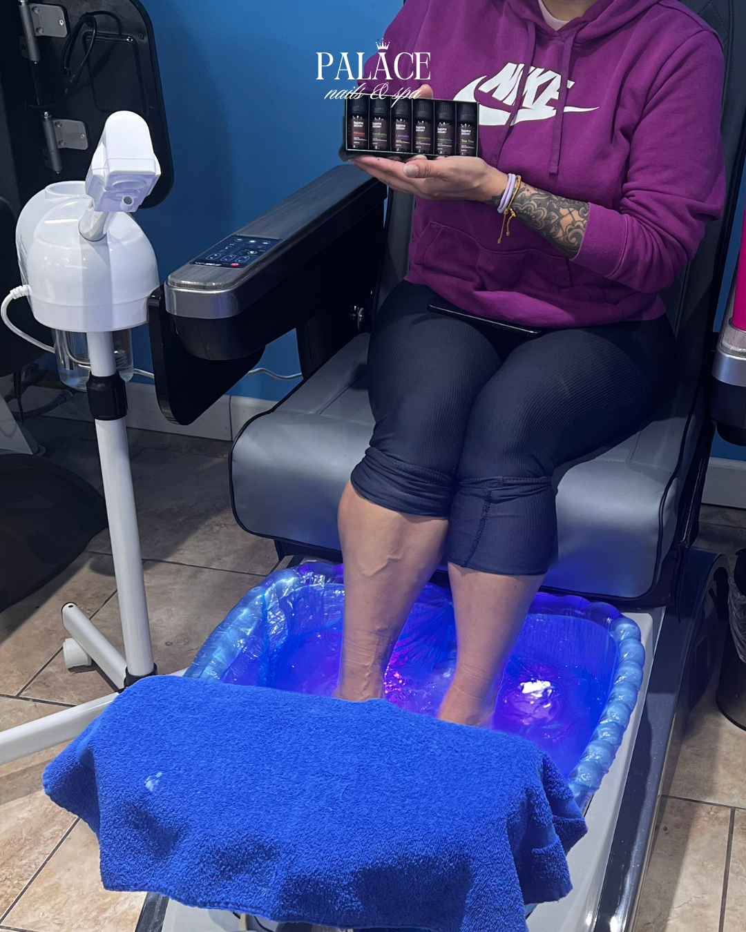 Express Maintenance Pedicure at Palace Nail Spa in Merrillville, IN