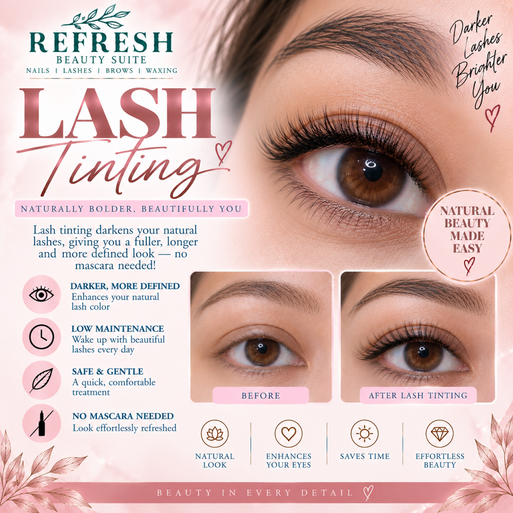 Lash Tinting at Refresh Beauty Suite in Rock Hill, SC