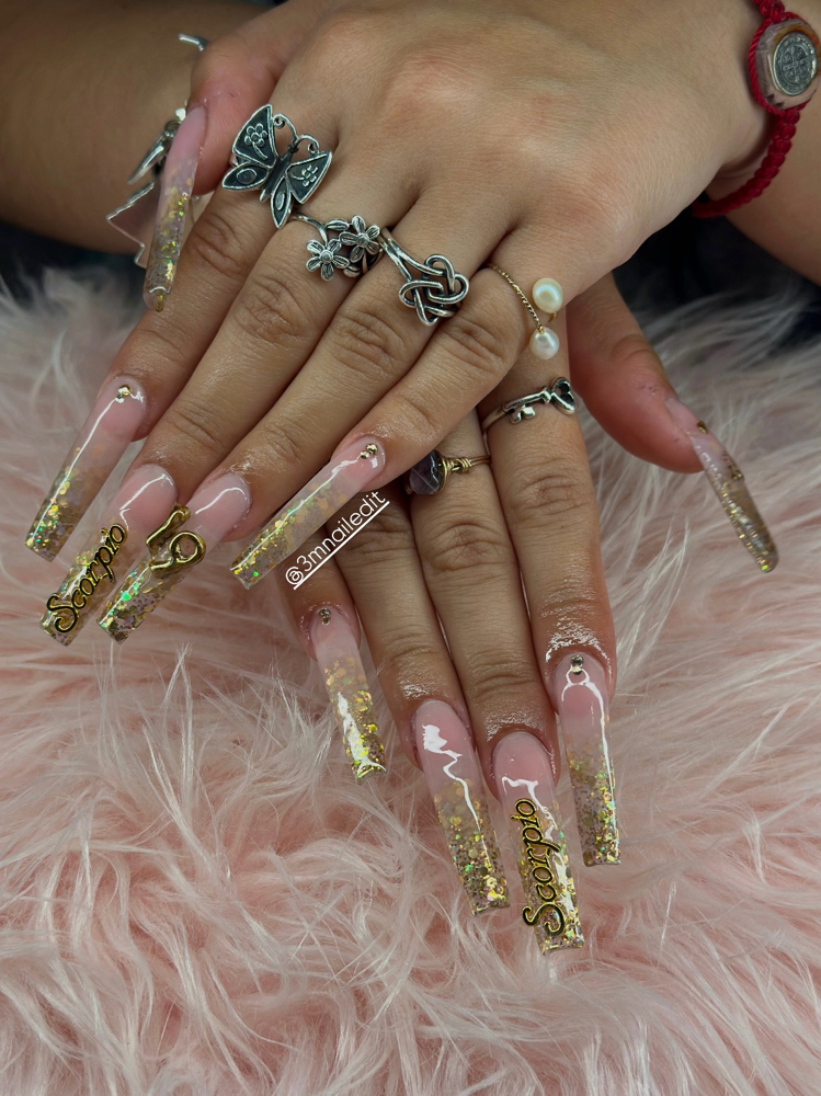 XL (length 10-13) acrylic set at Waxed Culture in Olmos Park, TX