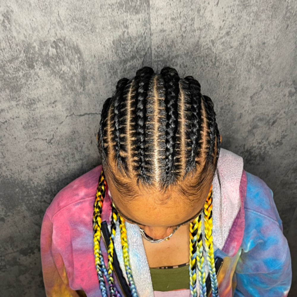 Women Cornrows 6-8 at Hair Bliss in Santa Rosa, CA