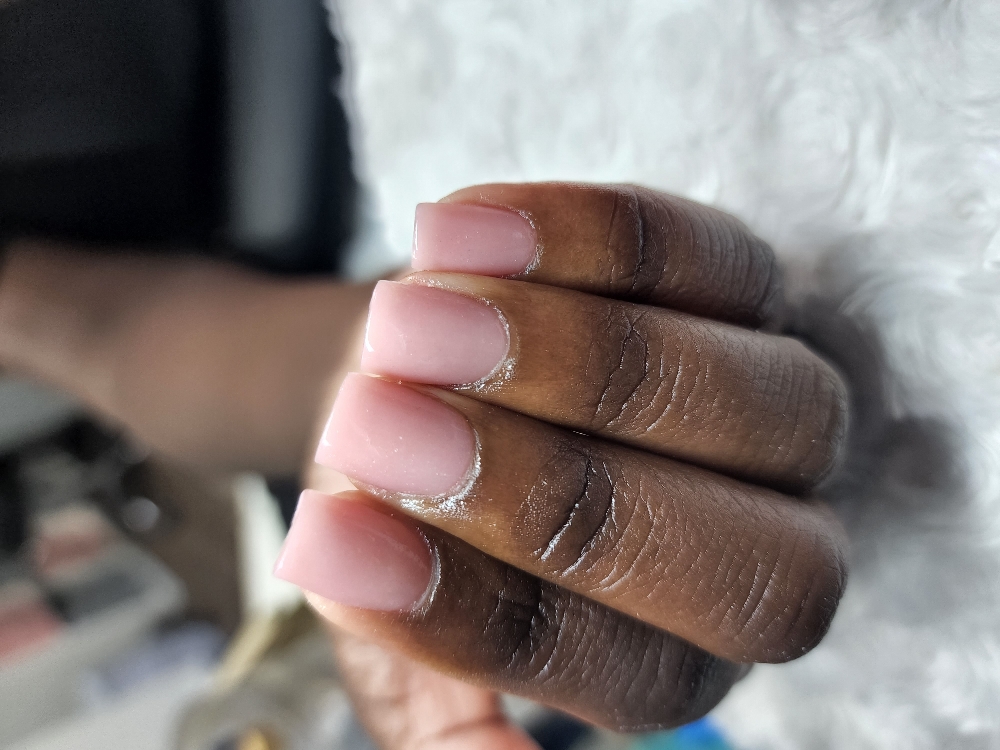 Colored Acrylic SHORT Full Set at LuX Beauty Suite in Indianapolis, IN