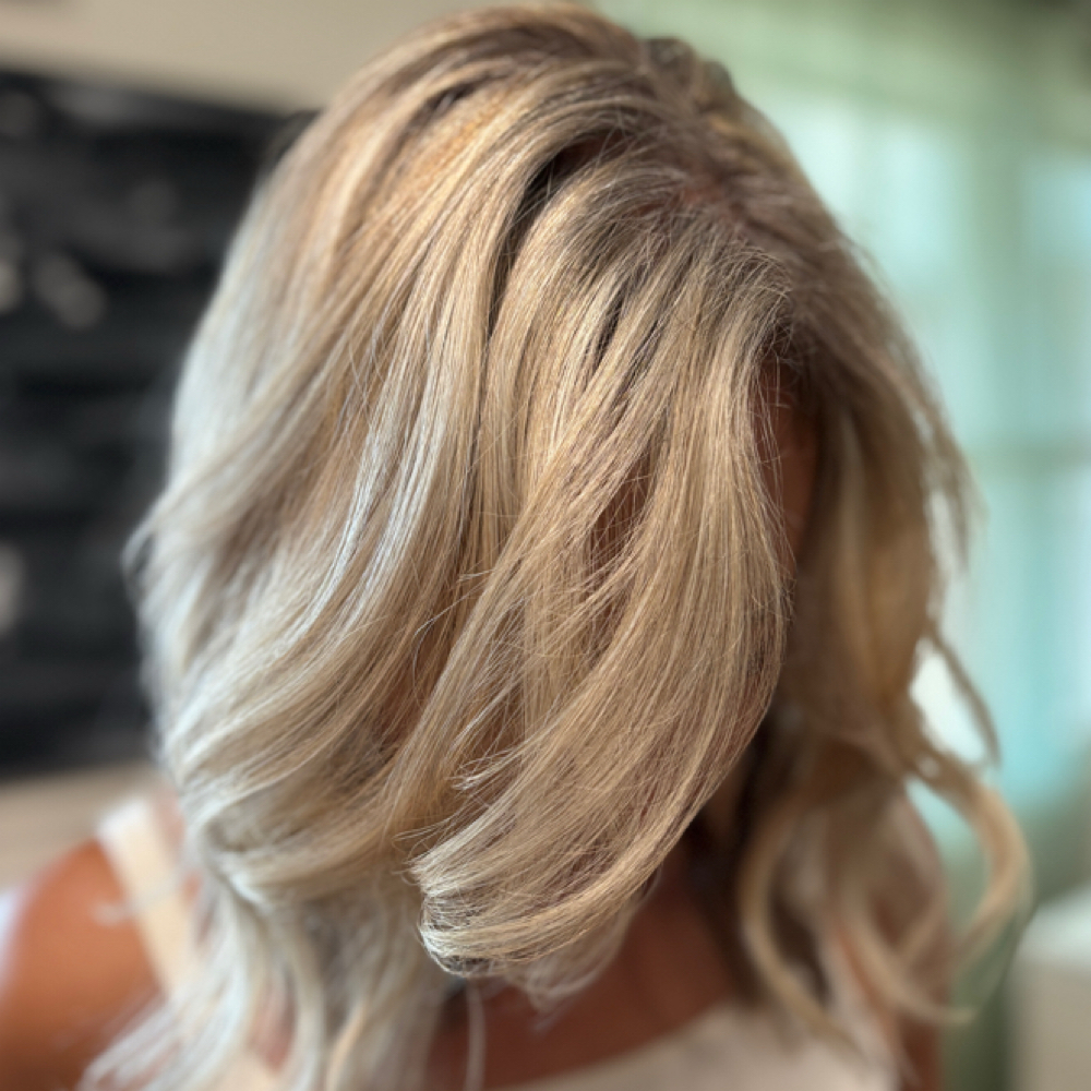 Partial Foil /Roots/Cut at Marley Michelle Hair & Makeup in Bristol, RI