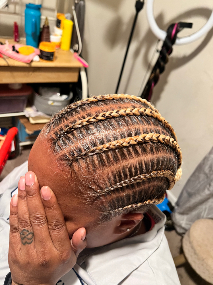 stitch braids , (Real hair only )