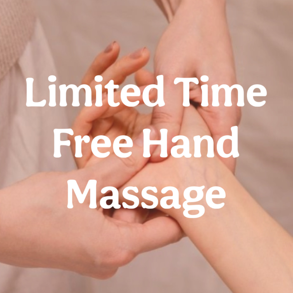 Limited Time Free Hand Massage
