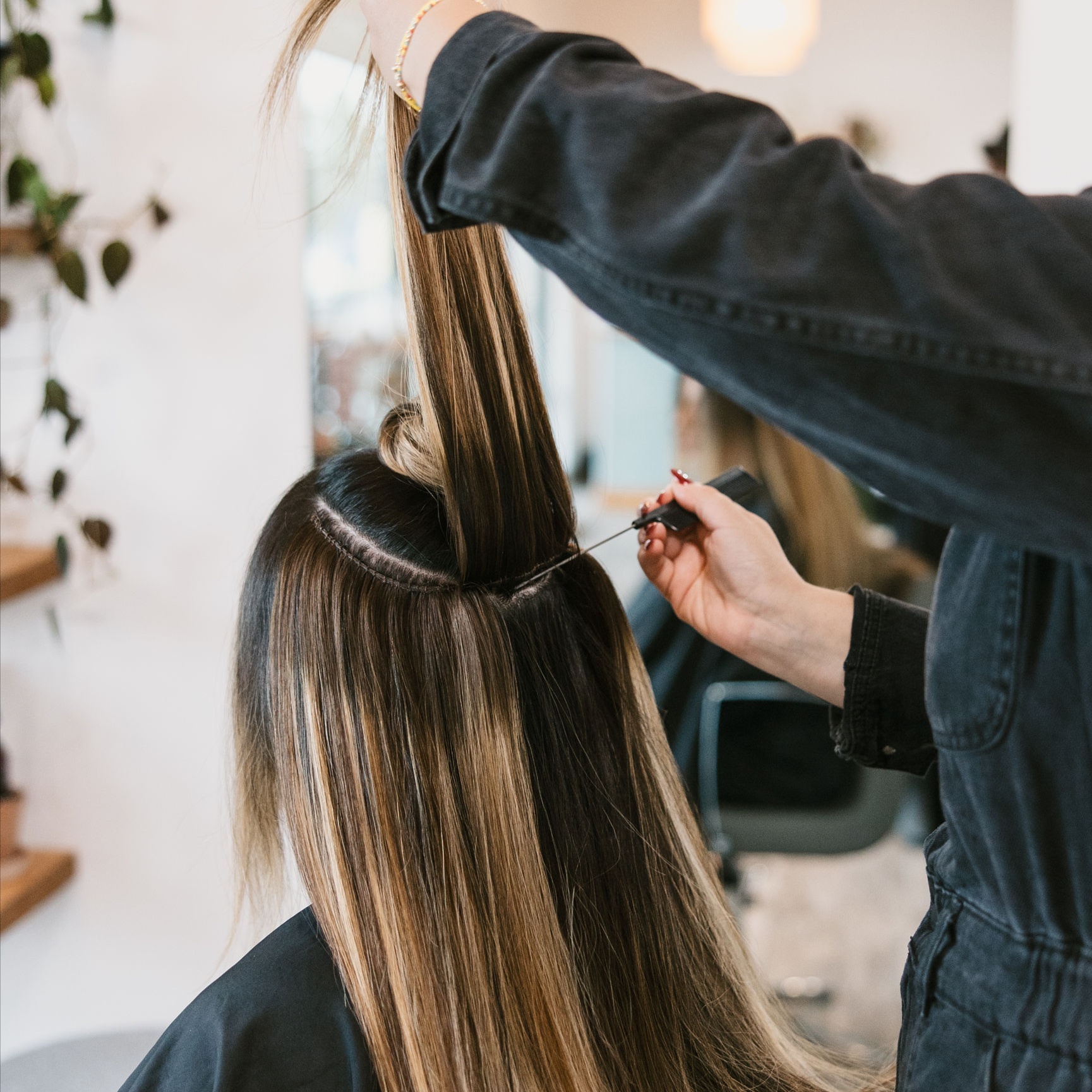 Two Row Move-Up (IBE) at soph hair studio in Braintree, MA