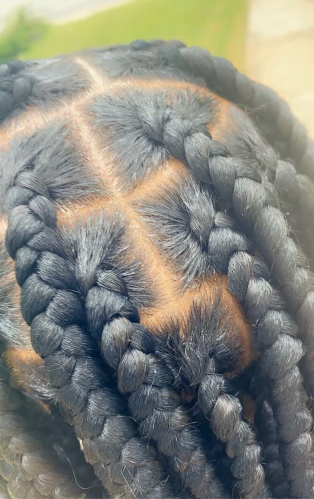 (L) 36” Knotless W/ Hair