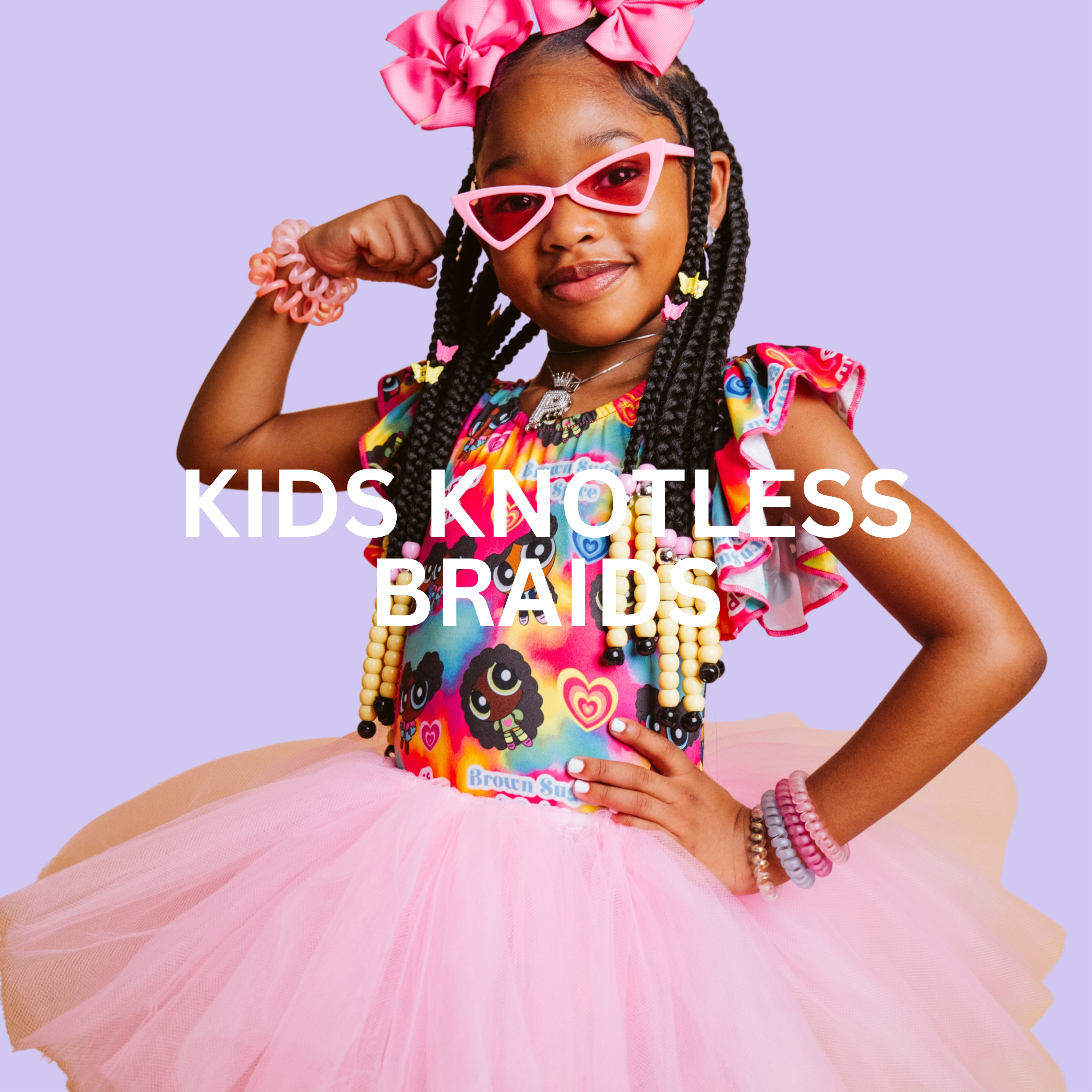 Kids Knotless Braids at House of Belle in Houston, TX