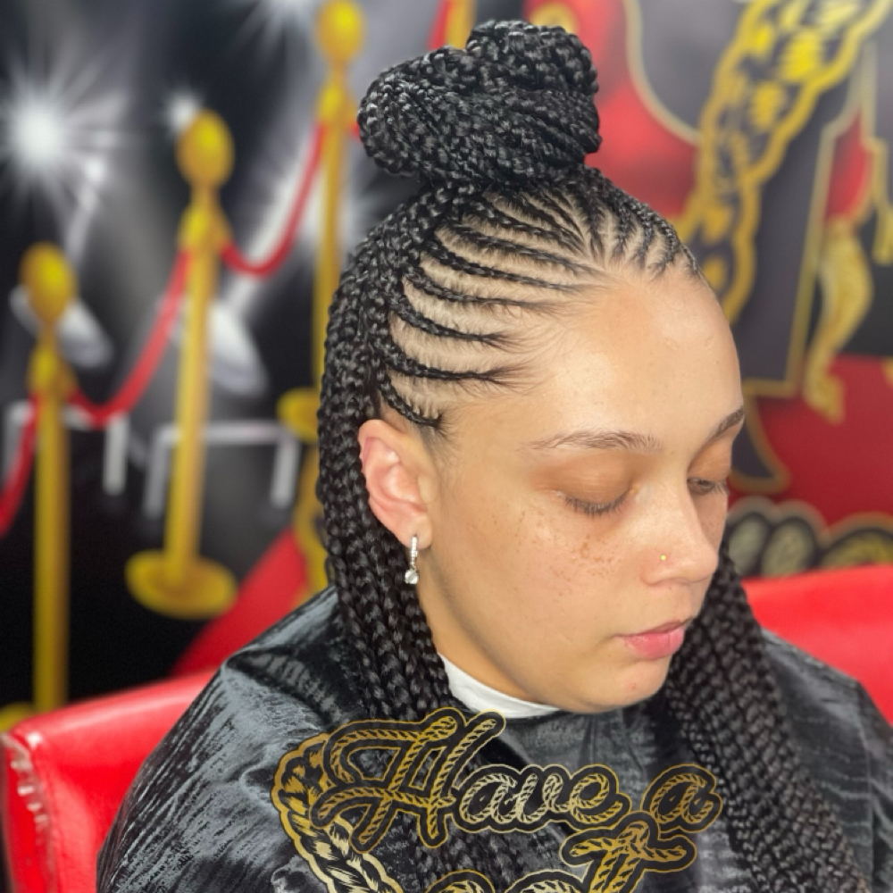 Feed-In Braid Styles at Have A Seat LLC in Glendale, WI