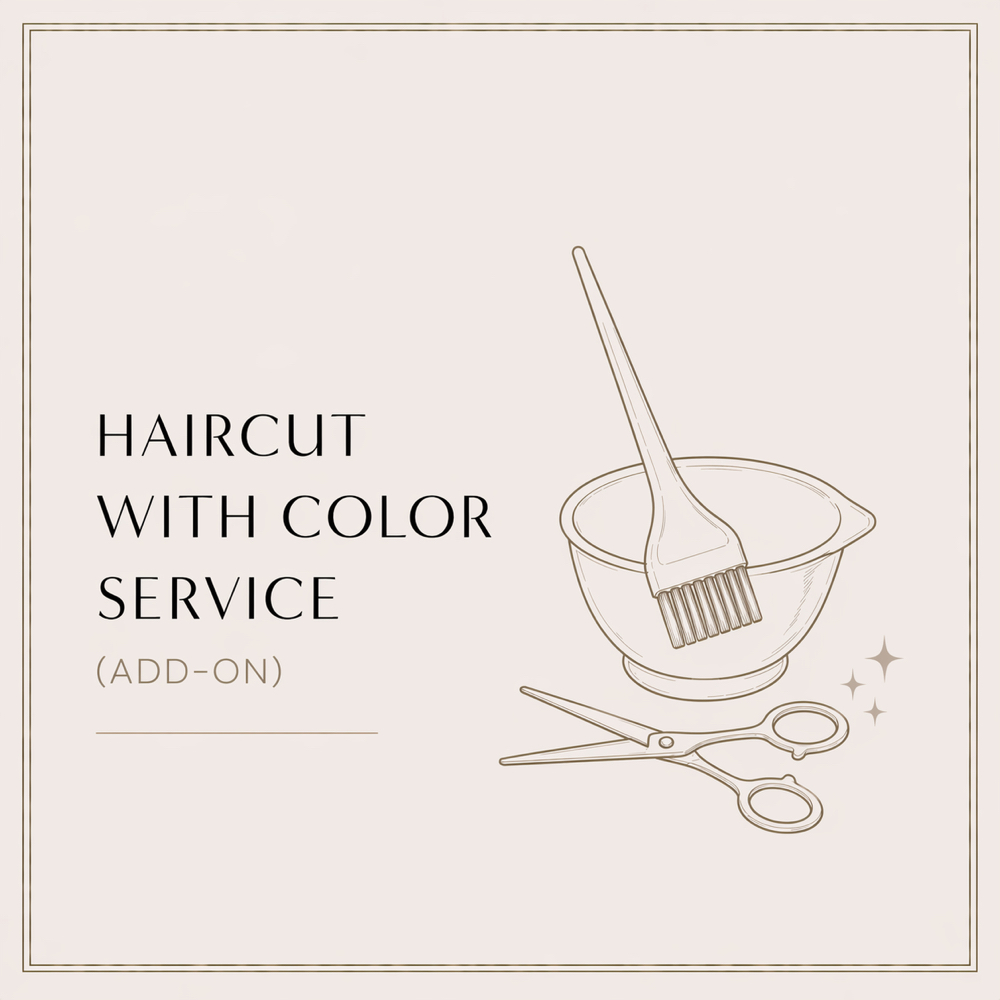 Haircut With Color Service (add On) at Gilda at The Modern Mane Room Salon in Fairfield, CA