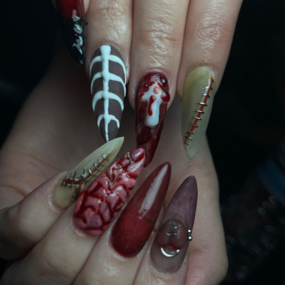 Extreme Nail Art at Haunting Beauty in Bakersfield, CA
