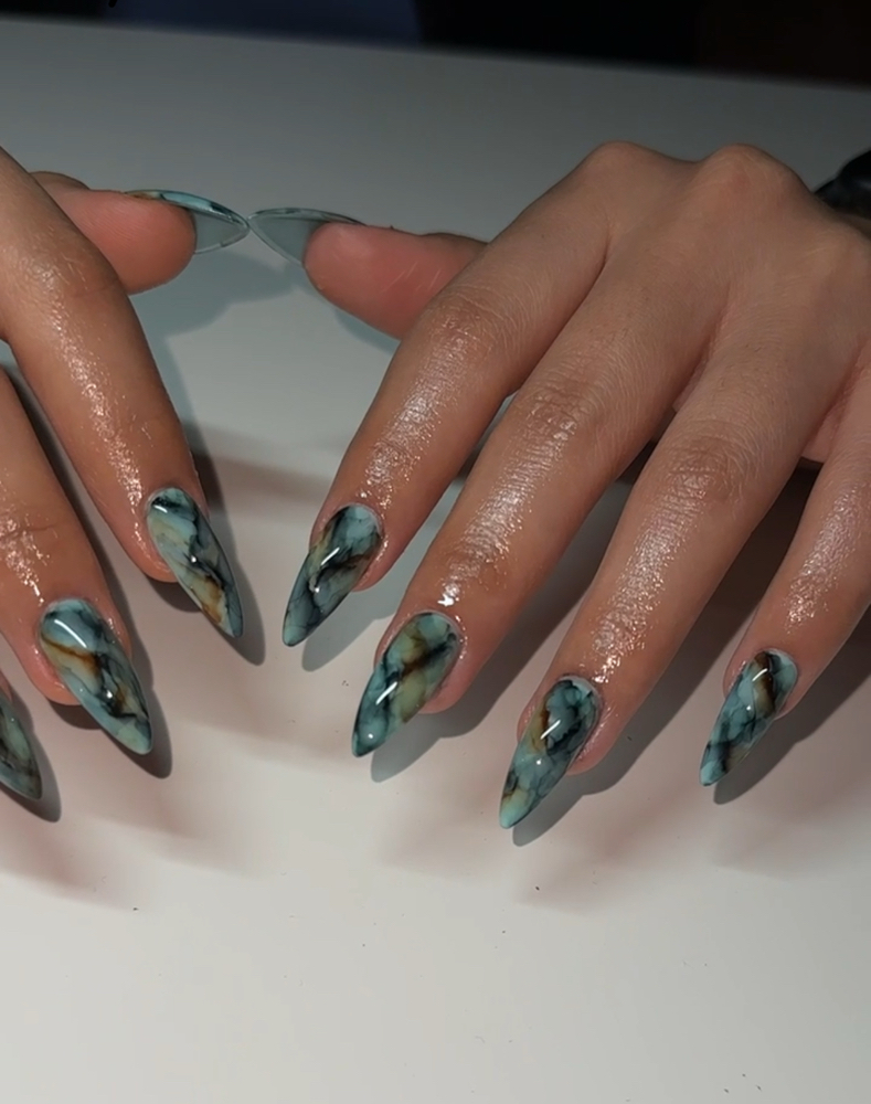 Gel X Marble