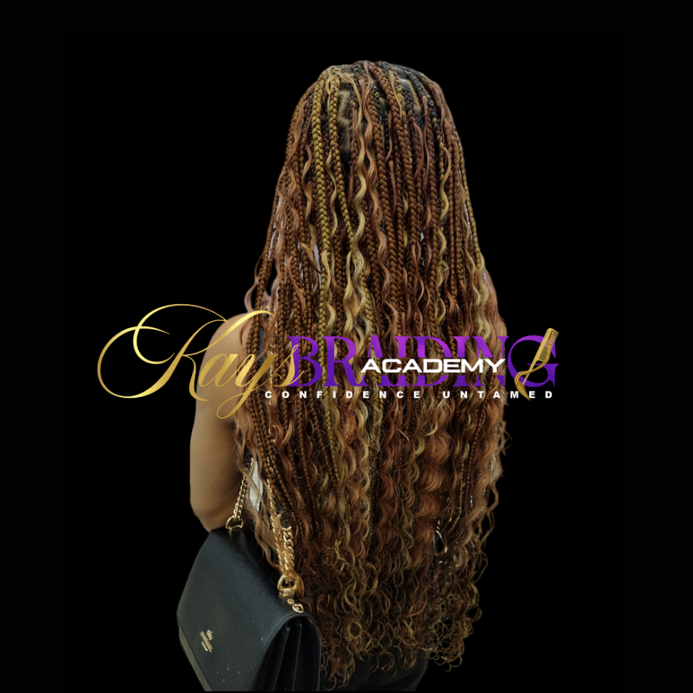 Medium Boho Knotless Braids