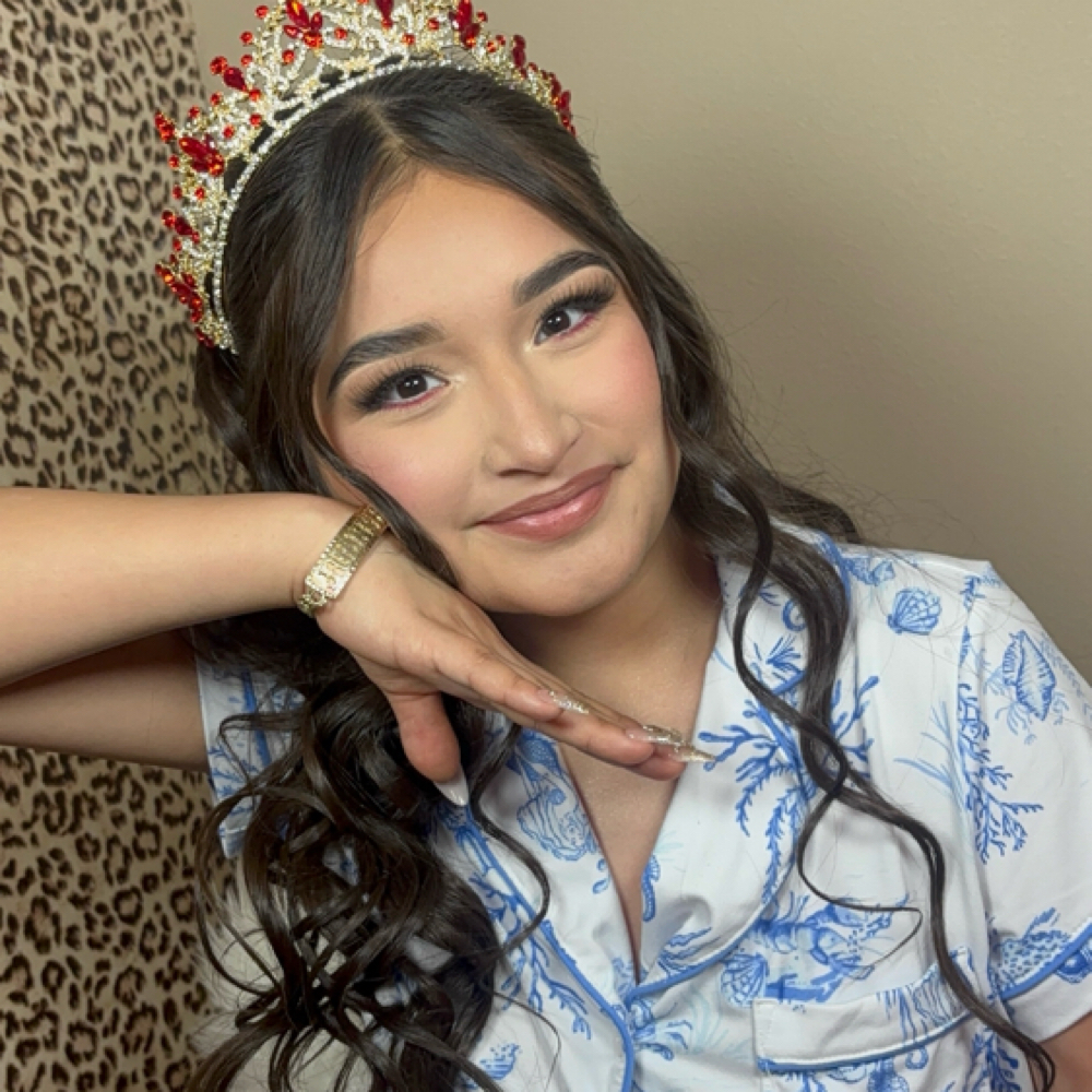 XV Hair And Makeup at Glammedbycamvv in Alamo, TX
