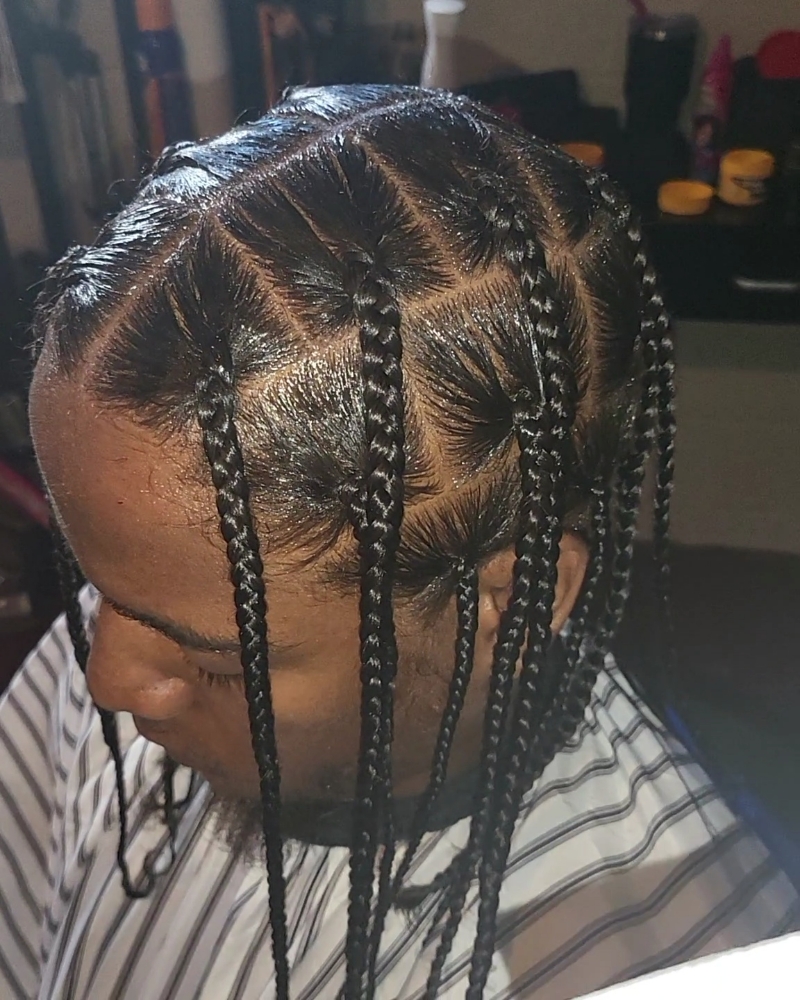 ⭐️Single plaits/twist. (Med length)