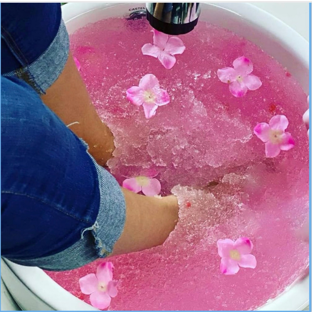 Jelly pedi at Viziatta Nails in Philadelphia, PA
