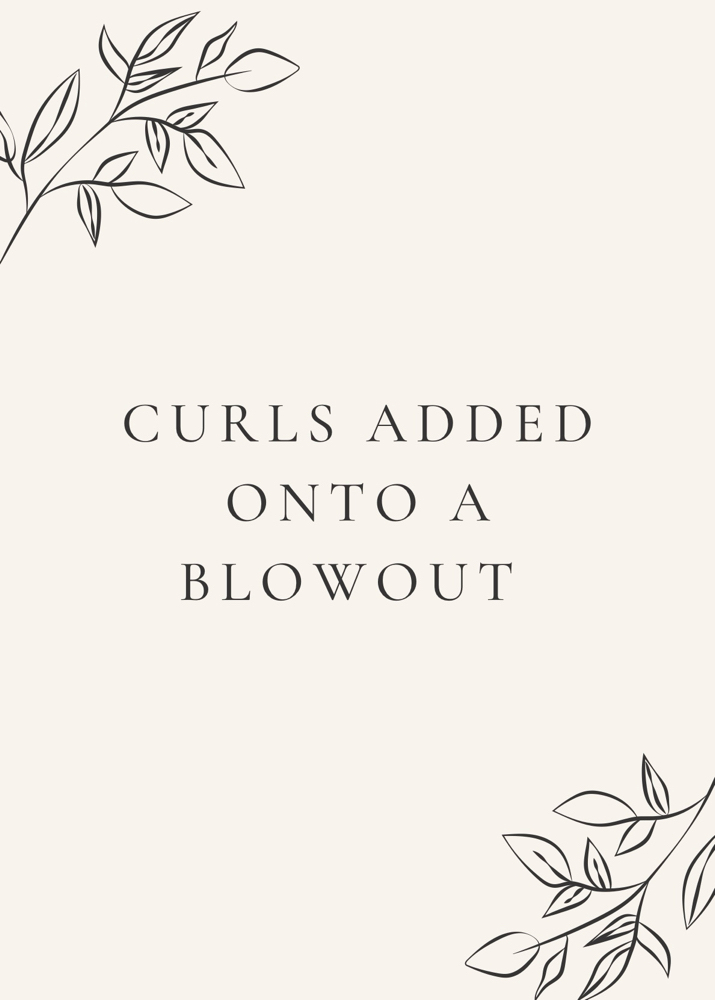 Curls Added Onto A Blowout