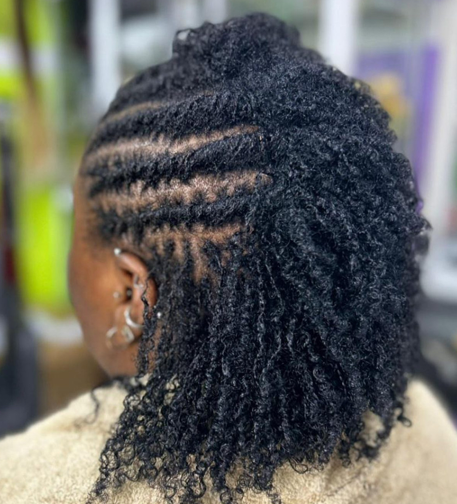 6 Weeks Micro Loc’s Retwist & Wash at Flax Locks Studio Spa,LLC in Greenacres, FL
