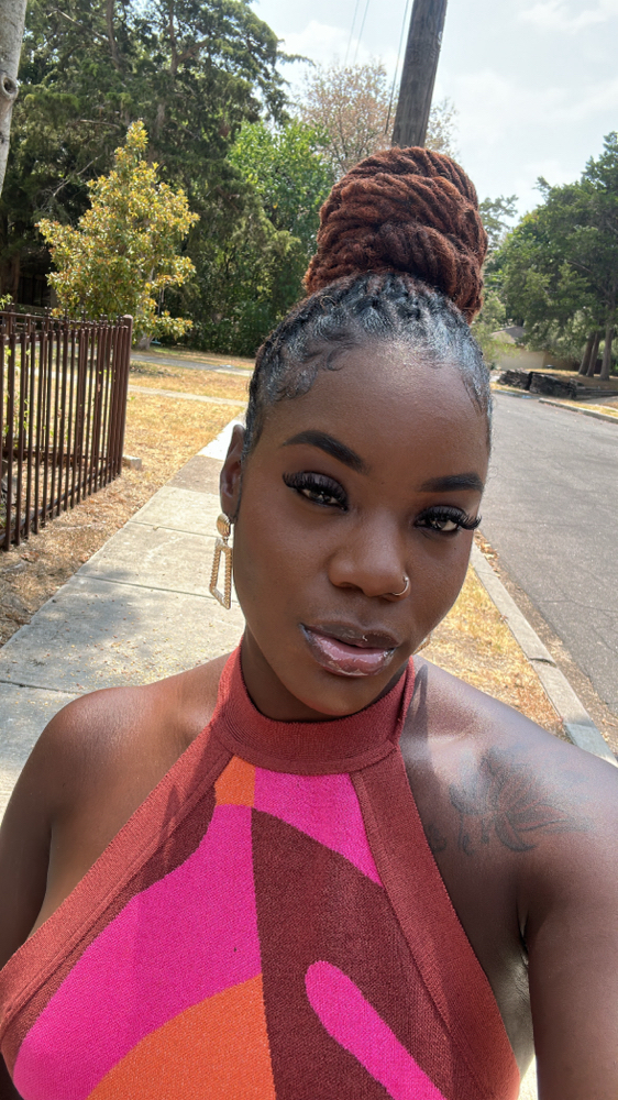 Locs In A Bun