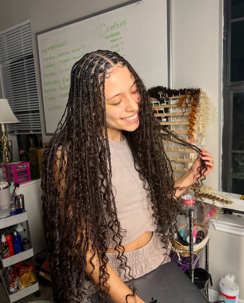 100% Human Hair Boho Knotless