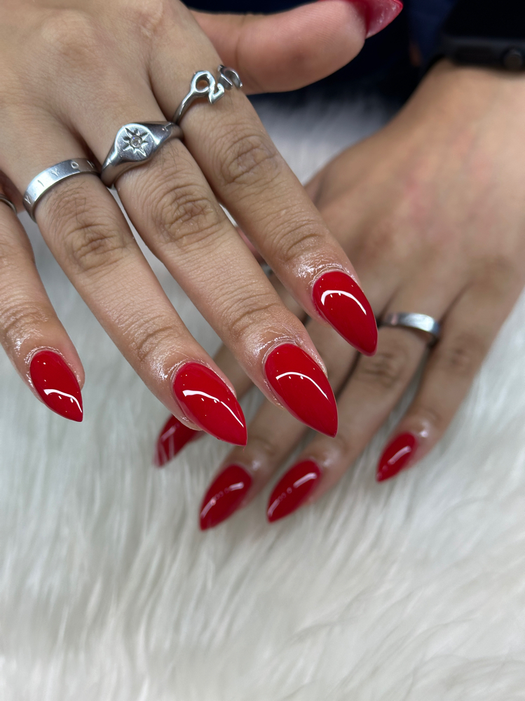 Clear Acrylic Fill w One Color Gel