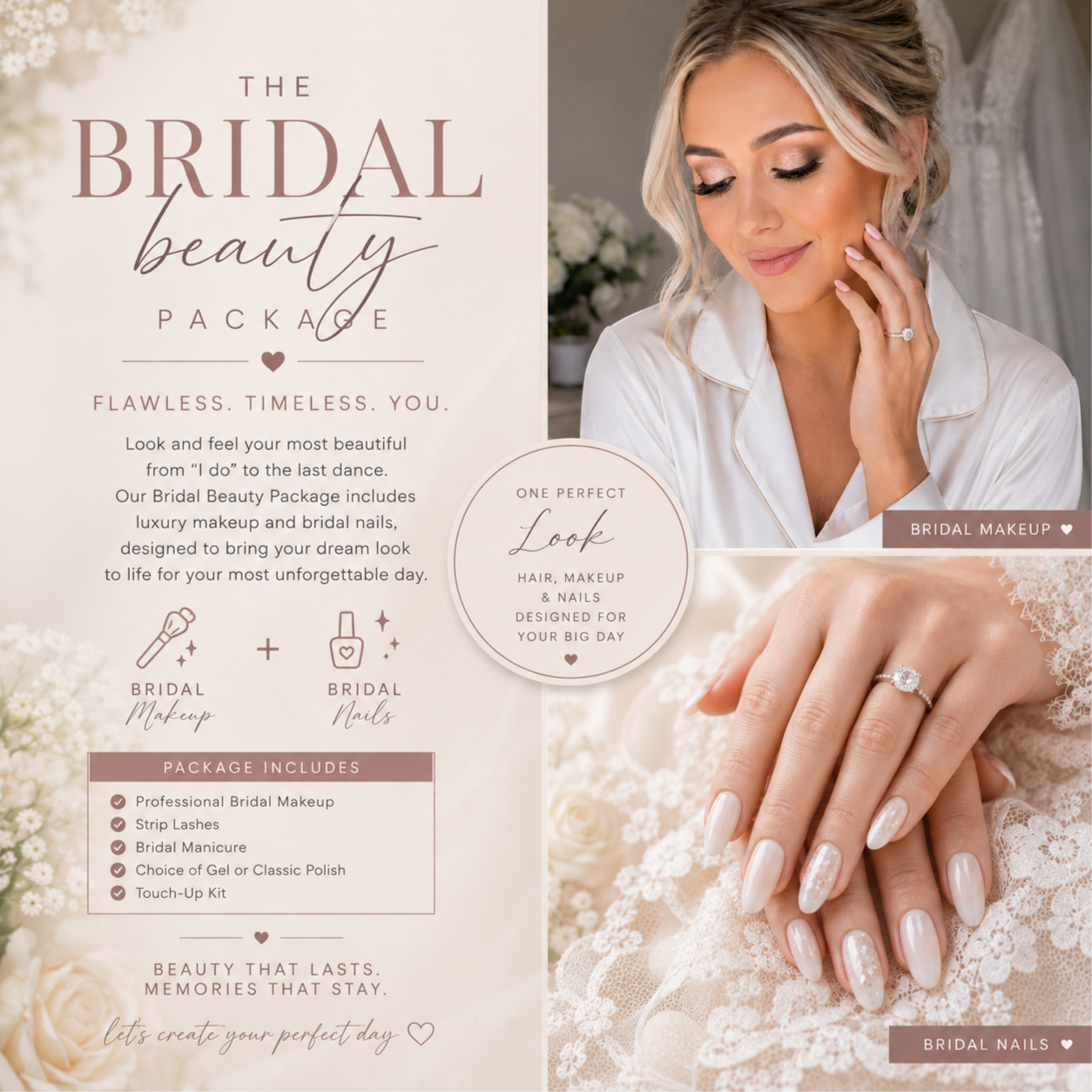 Bridal Package (Makeup + Nails) at Beauty by Rachael in Murfreesboro, TN