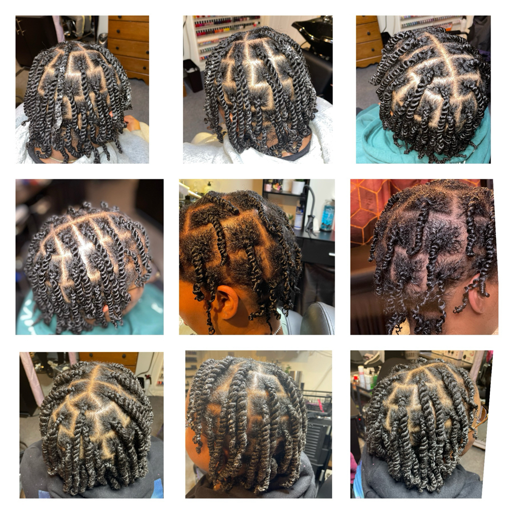 Natural Two Strand Twist at Primps Custom Care in West Hempstead, NY