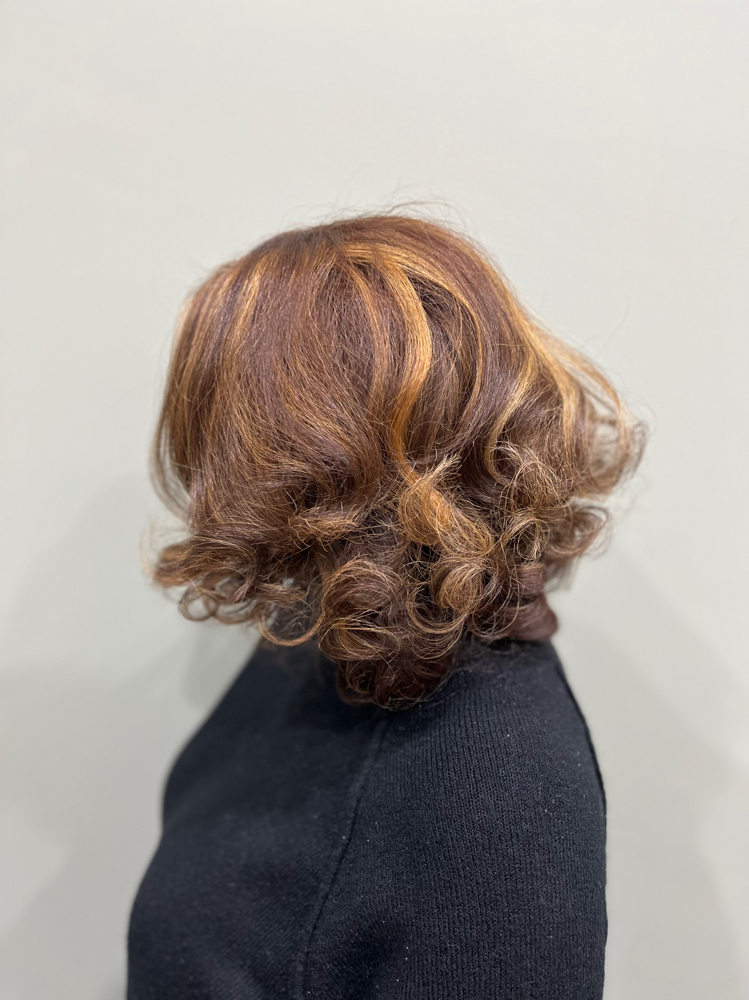 Silk Press/Shampoo, Dry, Flat Iron