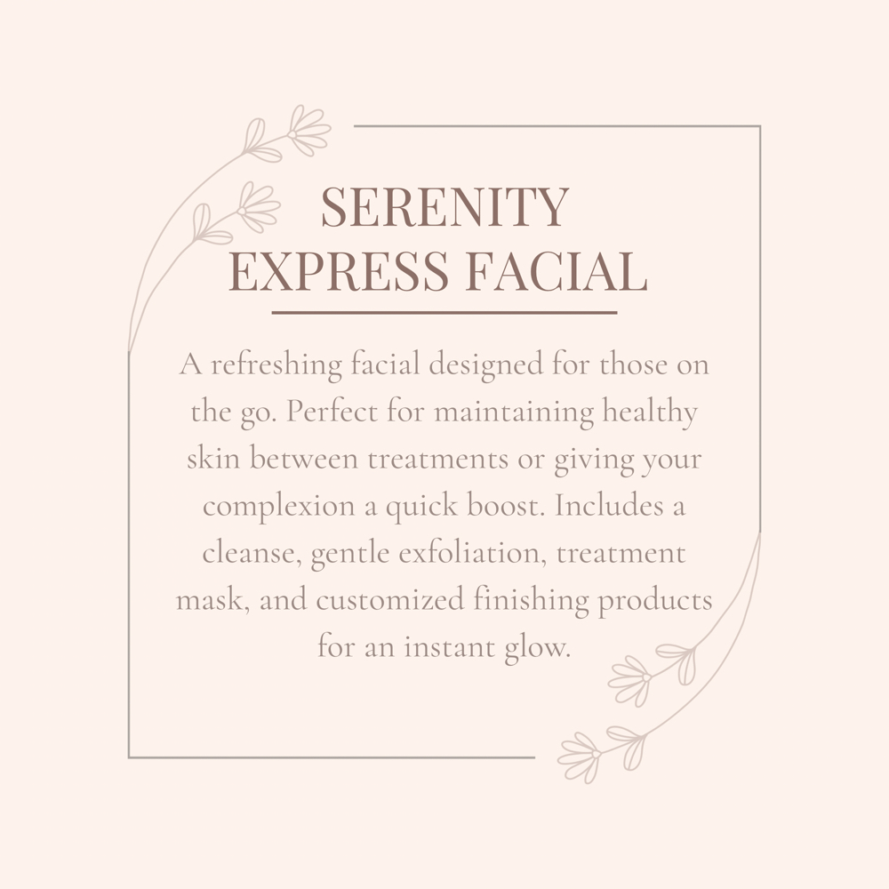 Serenity Express Facial at Serenity Esthetics in Sacramento, CA