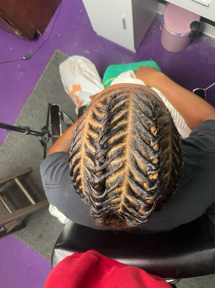 Leaf Barrel Twist (unlocked Hair)