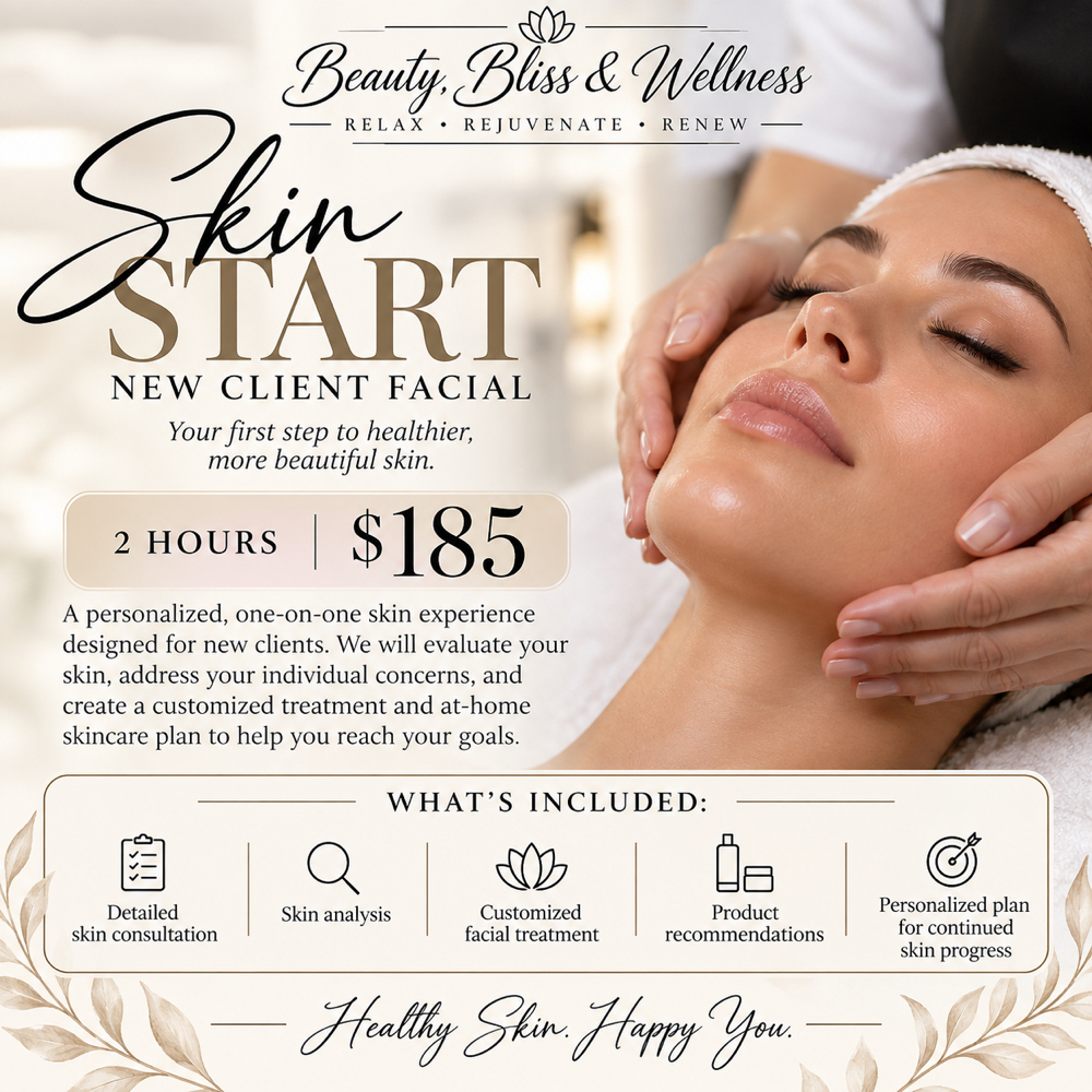 SKIN START — New Client Facial at Beauty, Bliss and Wellness LLC in Rainsville, AL