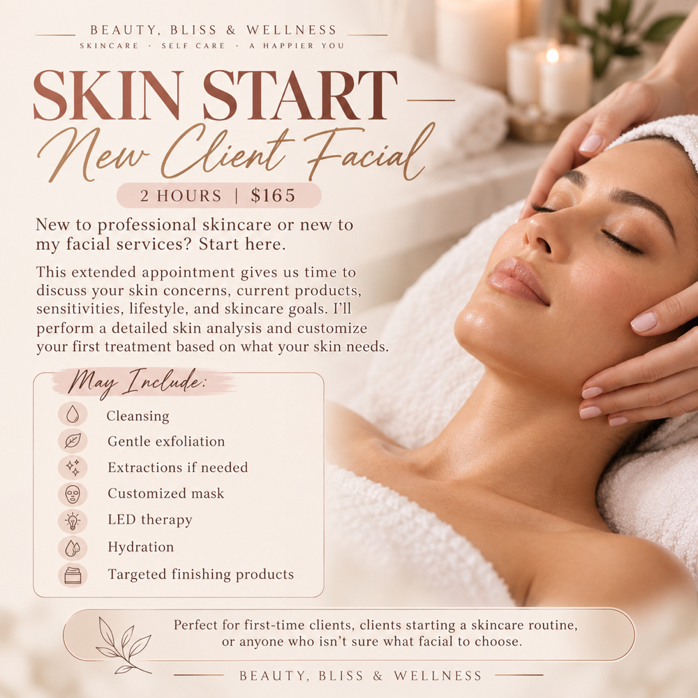 SKIN START — New Client Facial at Beauty, Bliss and Wellness LLC in Rainsville, AL