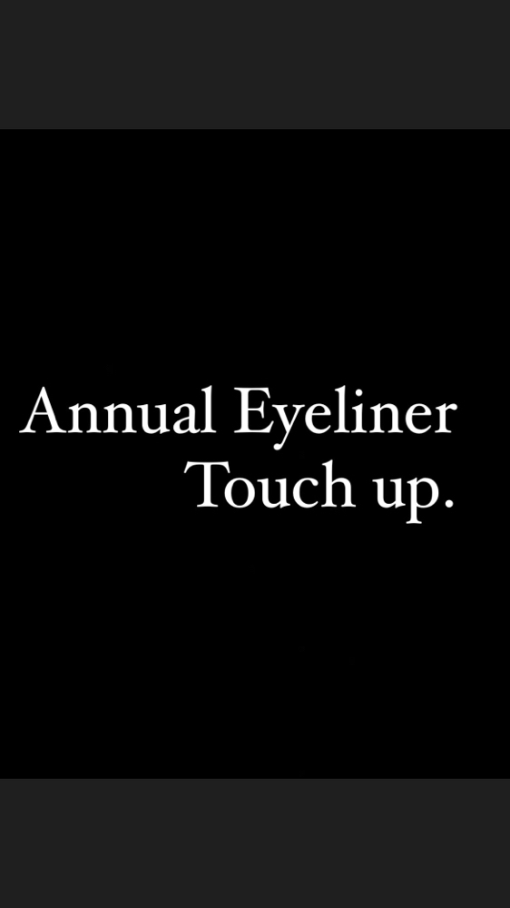 Annual Eyeliner Touch Up