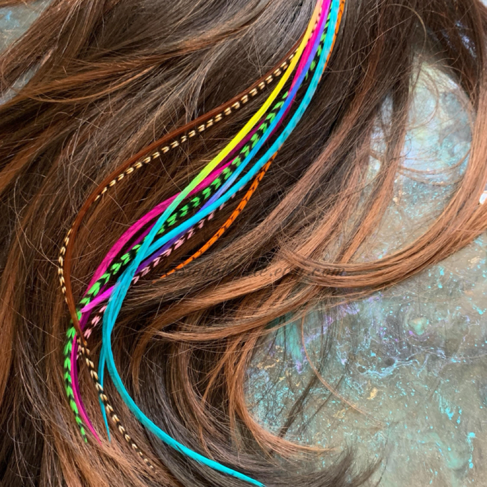 100% Real Feather Hair Extensions at Hair by Ping in Frederick, MD