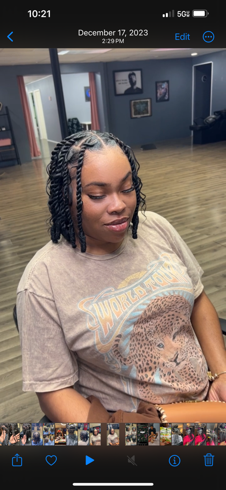 Invisible Locs (bob length)