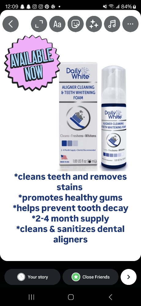 Tooth foam