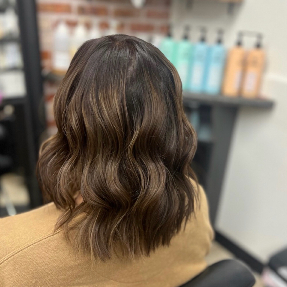 Brunette Dimensional Color + Cut at Vivid Hair & Makeup Studio By Bailee Hunter in Green Bay, WI
